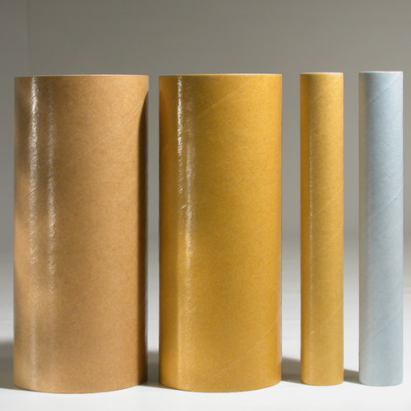 Paper cores with PE, cellulose film or silicone surface